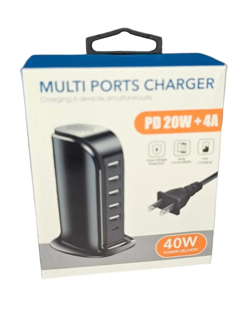 USB Charger Multi Port - Black or White