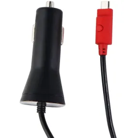 Verizon Coiled Micro-USB Cable Car Charger with LED - Black (MICRAFCVPC-F1)