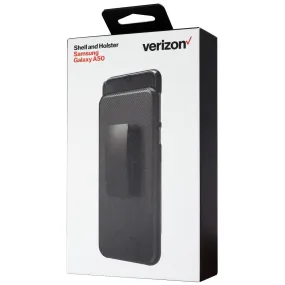 Verizon Shell and Holster Combo Case for Samsung Galaxy A50 - Black