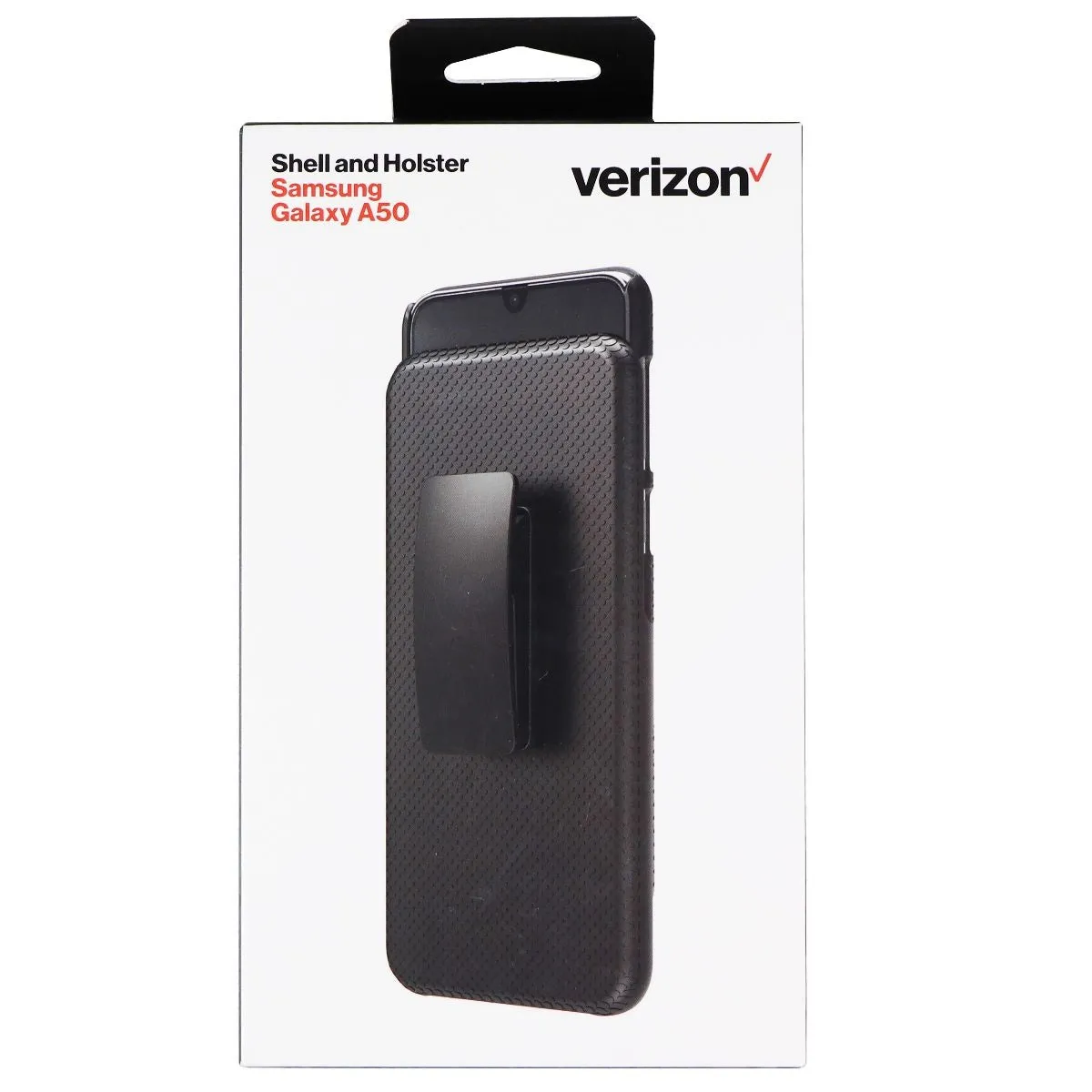 Verizon Shell and Holster Combo Case for Samsung Galaxy A50 - Black