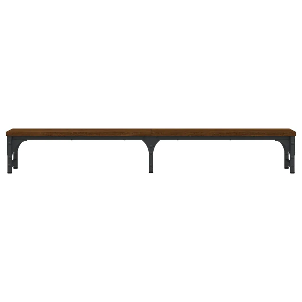 vidaXL Monitor Stand Brown Oak 105x23x15.5 cm Engineered Wood