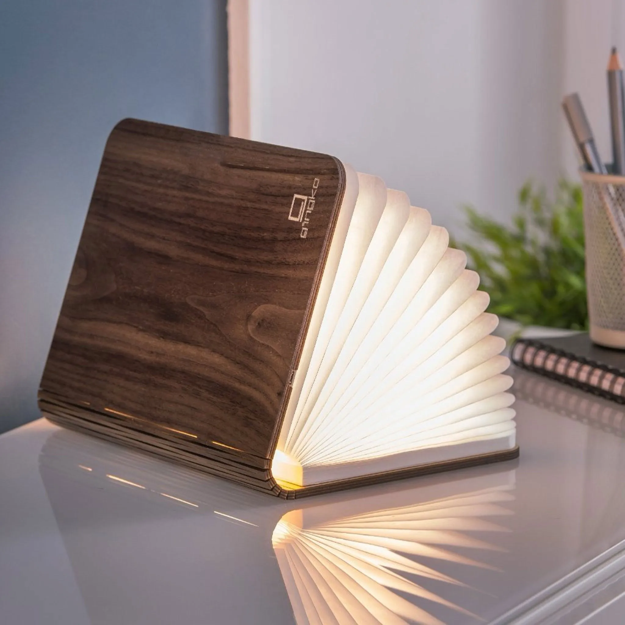 Walnut Large Book Light