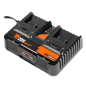 WEN 20200D 20V Max 2.3-Amp Dual Port Lithium-Ion Battery Charger with USB Ports