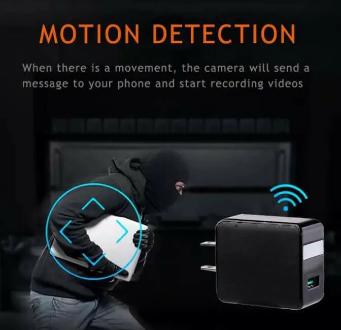 WIFI Camera HD 1080P Wall Charger Hidden Camera