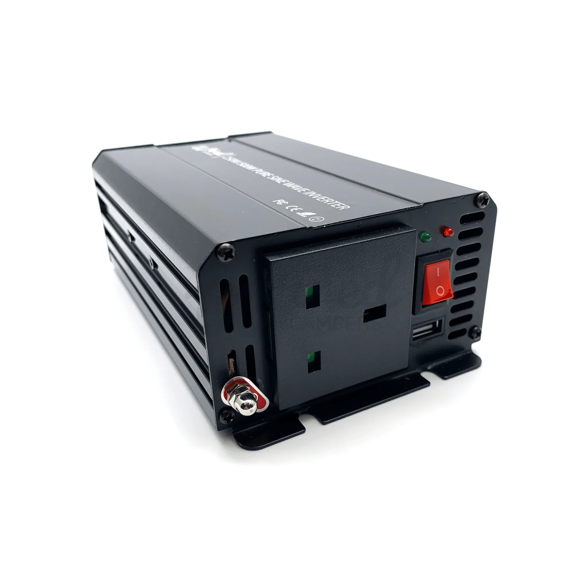 Wired Campers 250W Pure Sine Wave Mains Inverter - UK Socket - 12V/230V 50HZ