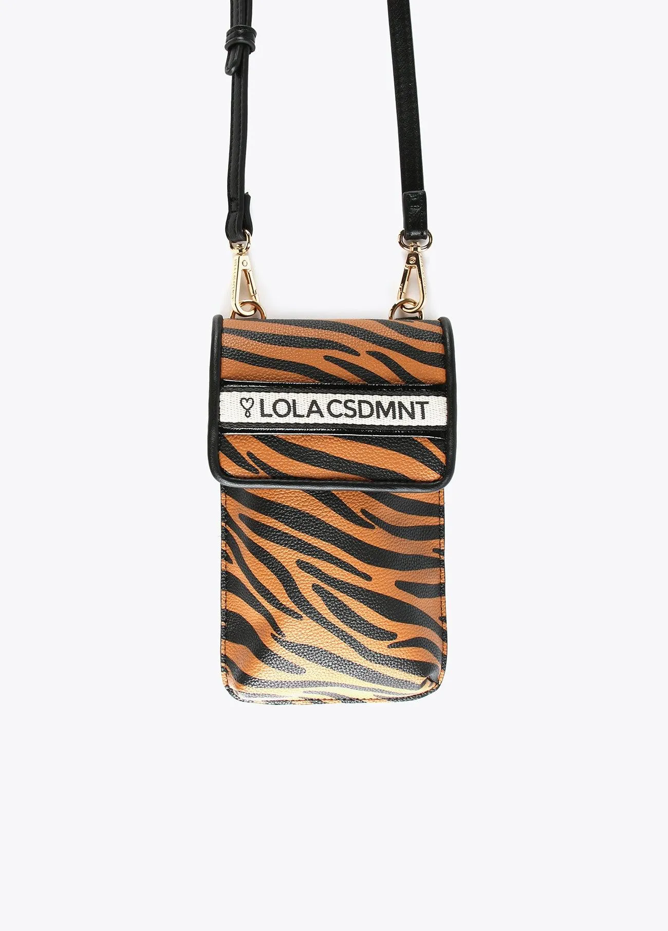 Zebra print mobile phone bag