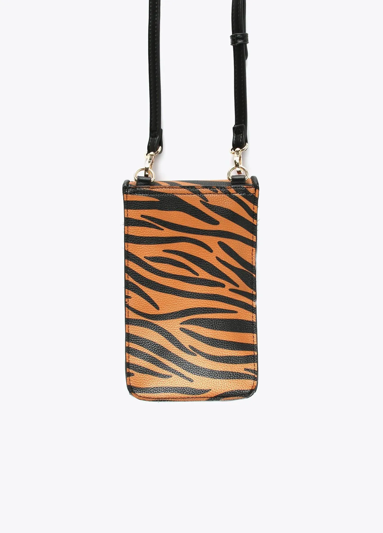 Zebra print mobile phone bag